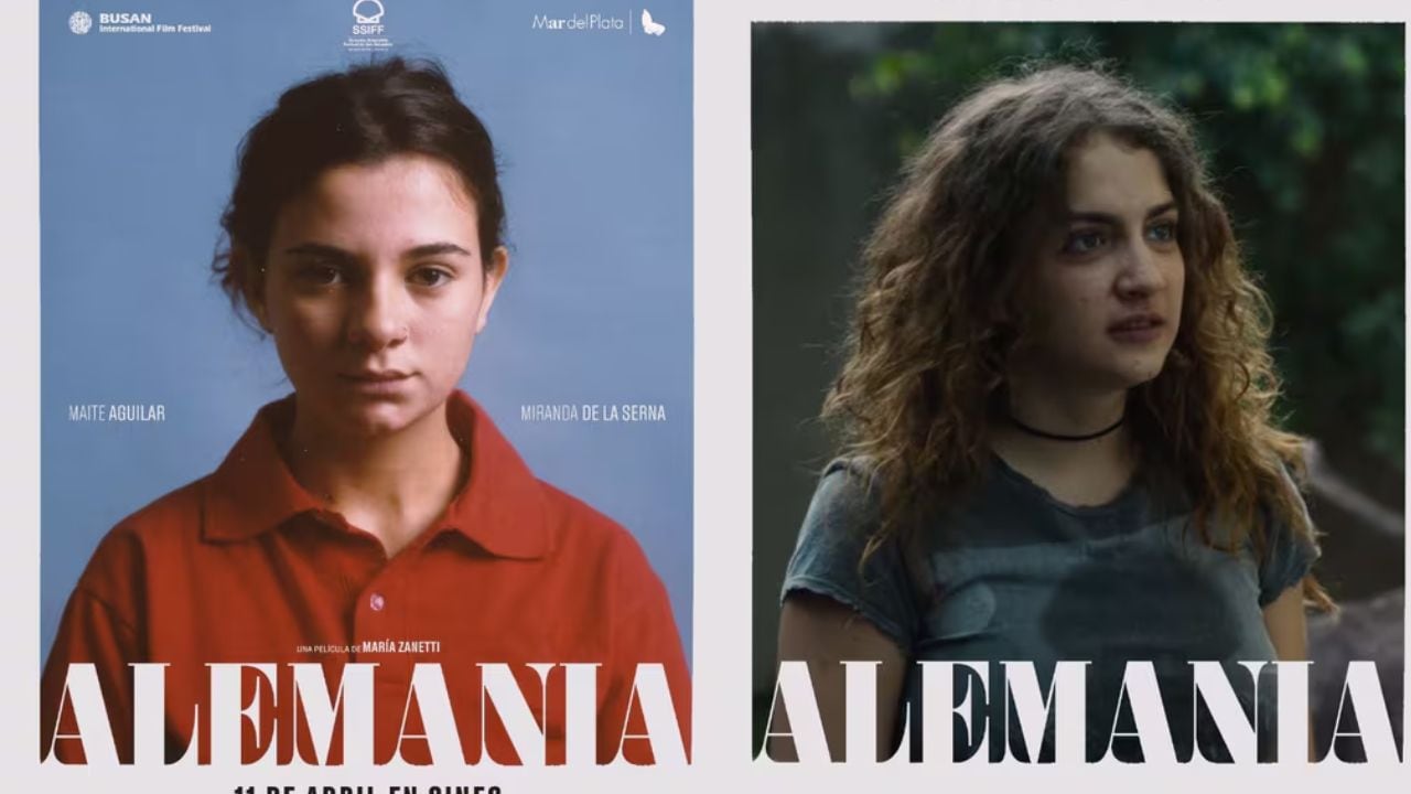 Miranda de la Serna, en "Alemania". Allí, interpretó a la hermana de la protagonista.