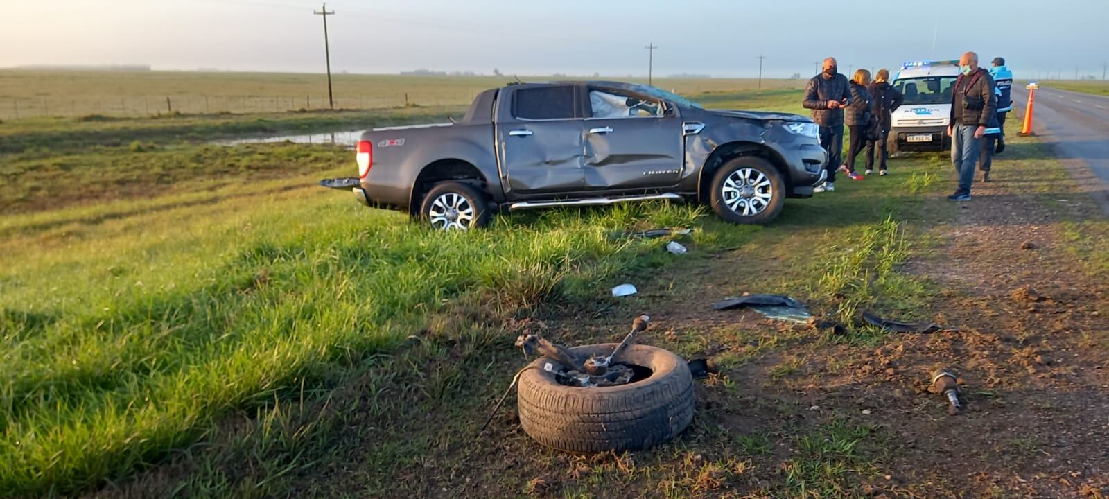 Choque en el Km 280 de la Ruta 3 sin heridos