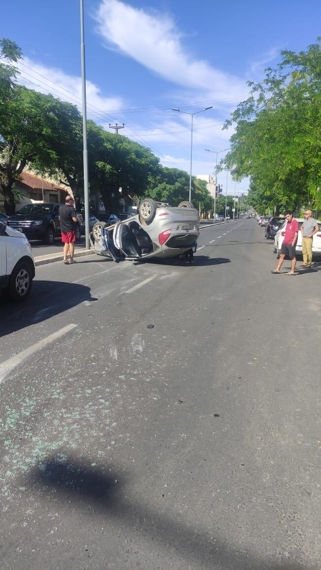 Así fue el vuelco en Tandil