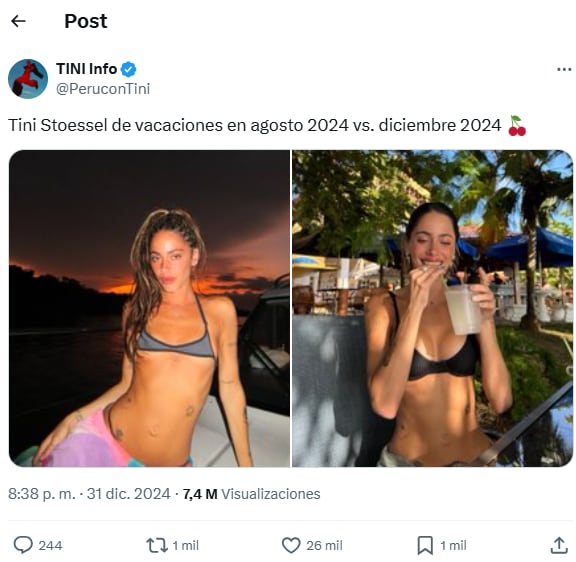 ¿Se operó? El cambio físico de Tini Stoessel que causó revuelo entre sus fans