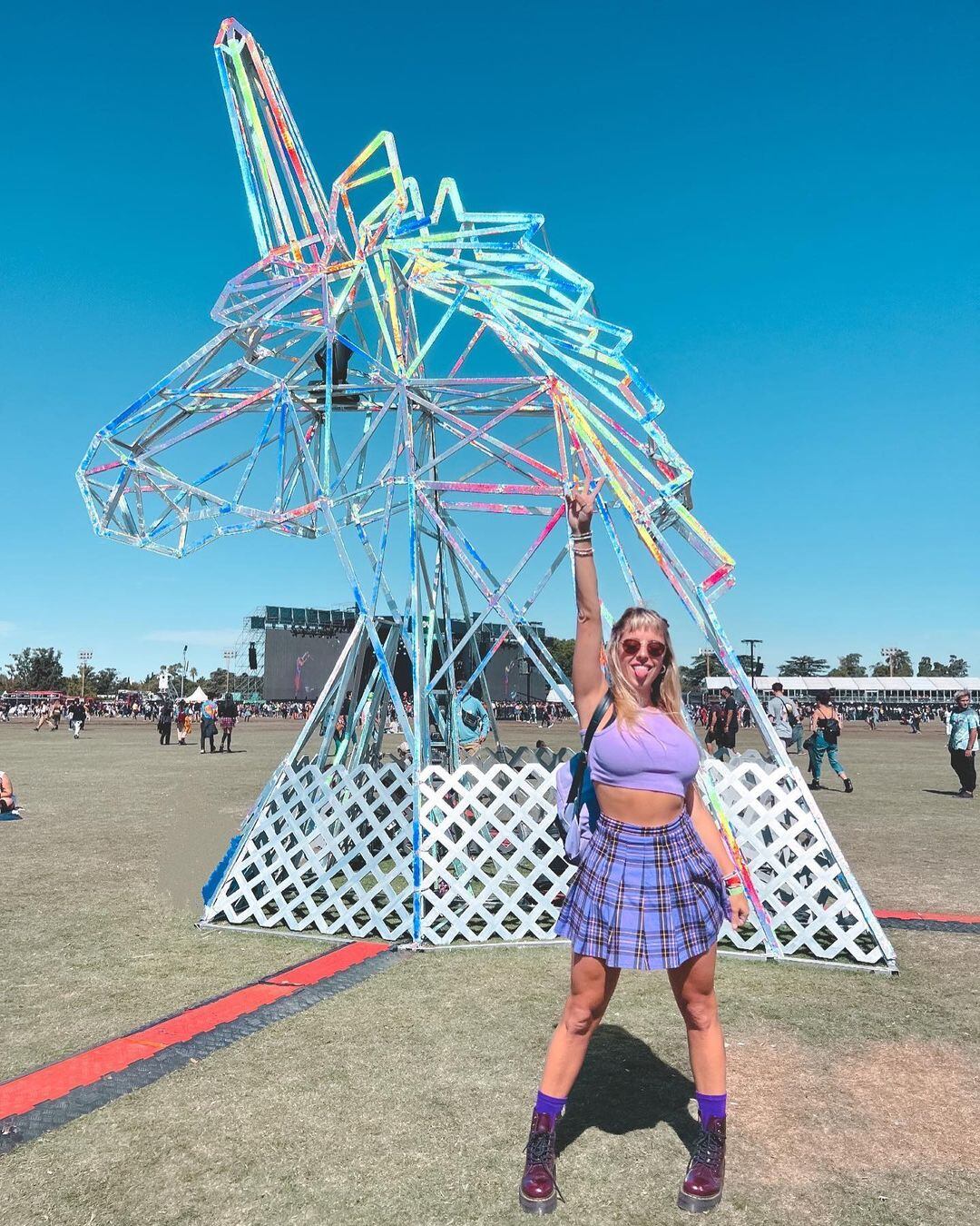 Nati Jota y un look súper canchero para el Lollapalooza Argentina.