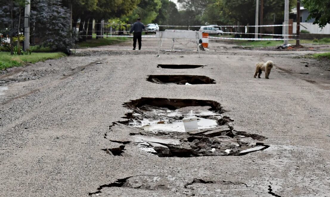 La fuerte tormenta causó destrozos en el interior de Córdoba.