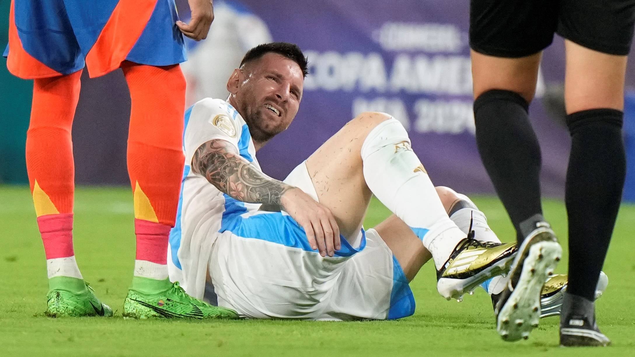 Lionel Messi se lesionó el tobillo derecho en la final de la Copa América de Estados Unidos 2024.