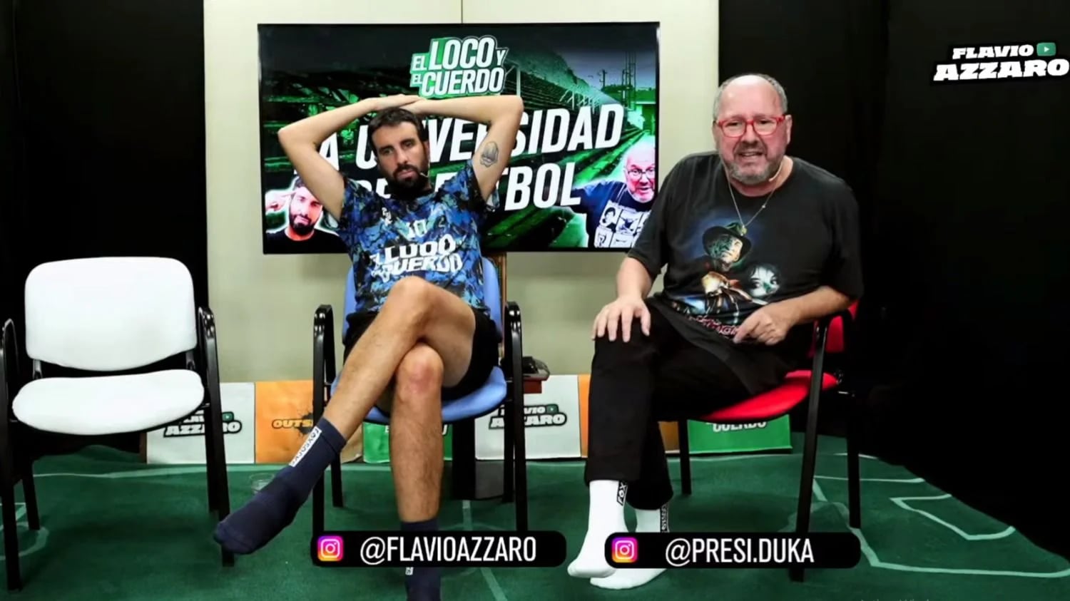 Flavio Azzaro y Andrés Ducatenzeiler en "El Loco y el Cuerdo"