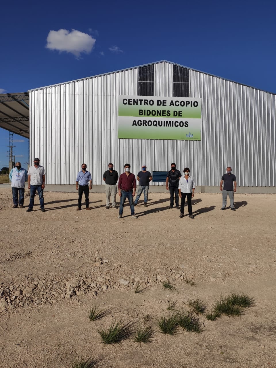 El Subsecretario de Desarrollo Agrario y Calidad Agroalimentaria  de la Provincia de Buenos Aires, Lic. Cristian Amarilla y Edgardo Gundfeld, Director de Innovación Productiva, visitaron el Centro de Acopio Transitorio.