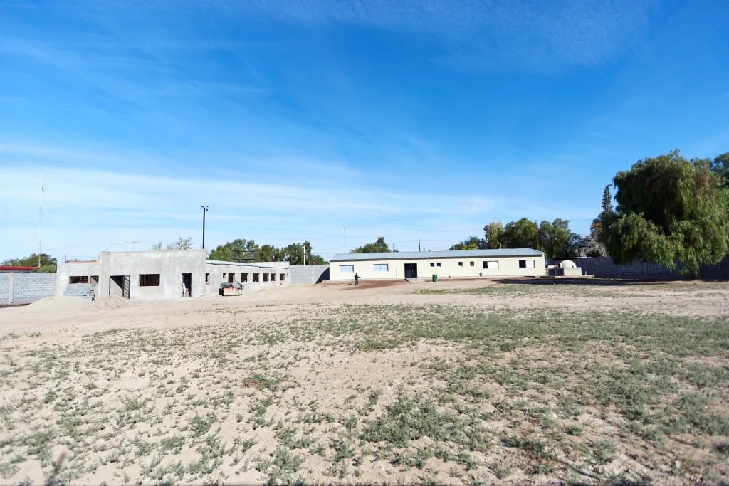 En El Borbollón, la Municipalidad de Las Heras está construyendo la primera "Casa Justina del país. La obra será inaugurada a fin de año. Gentileza MLH