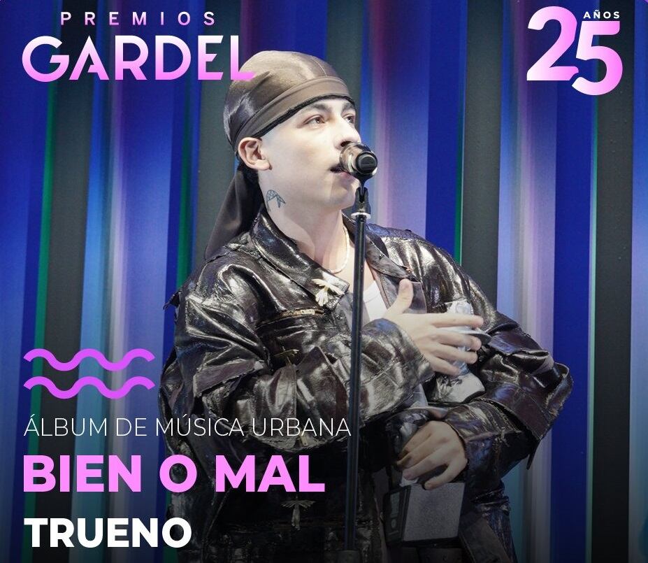 Trueno ganó el premio por Mejor Álbum de Música Urbana.