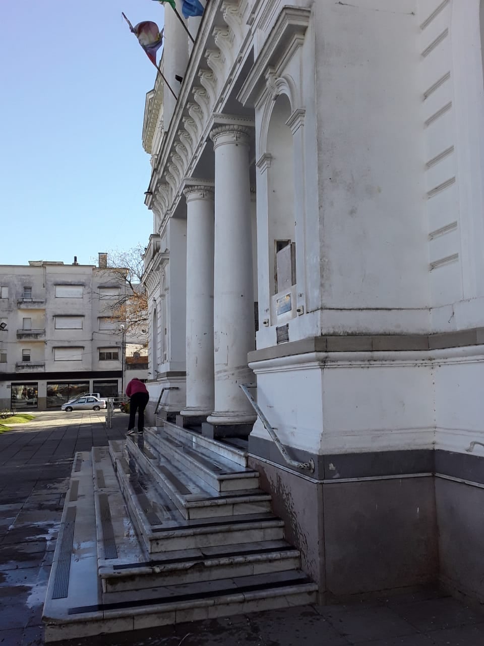 Rompieron el busto de Pedro Burgos en los fesjtejos de Argentina Campeón