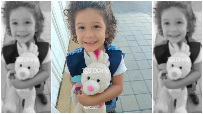 Sofía (4) había perdido su conejo de peluche y otra mamá le regaló el de sus hijas.