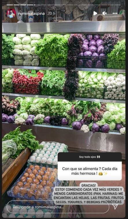 Contó cómo es su dieta