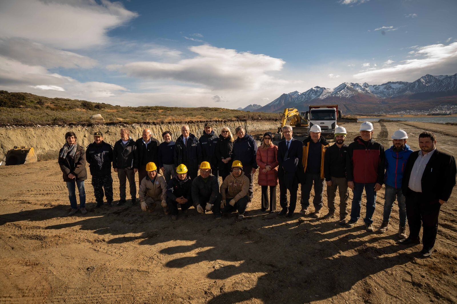 A buen ritmo continúa la construcción de la nueva Base Naval integrada en Ushuaia