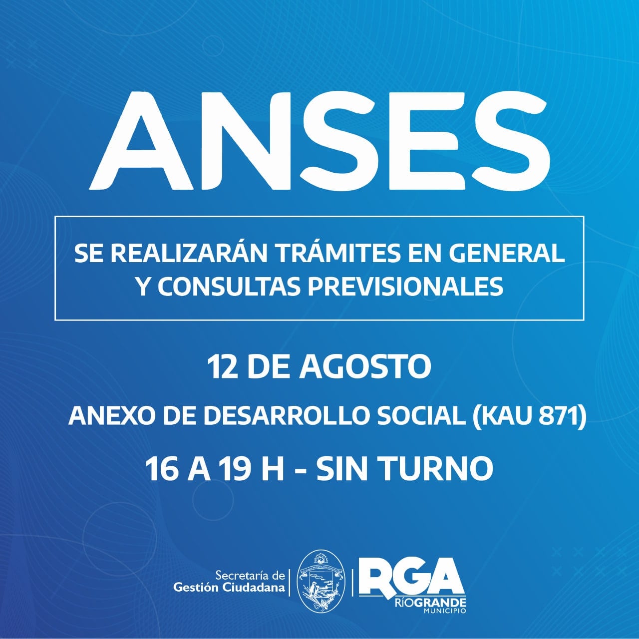 ANSES atenderá en el anexo de Desarrollo Social de Margen Sur