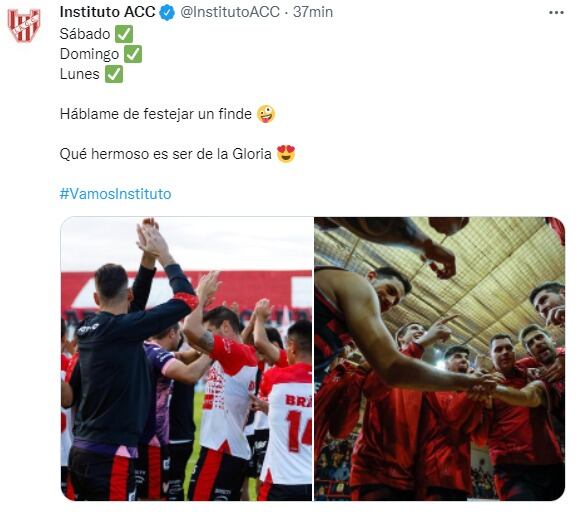 Instituto y sus triunfos en fútbol y en básquetbol. Gloria.