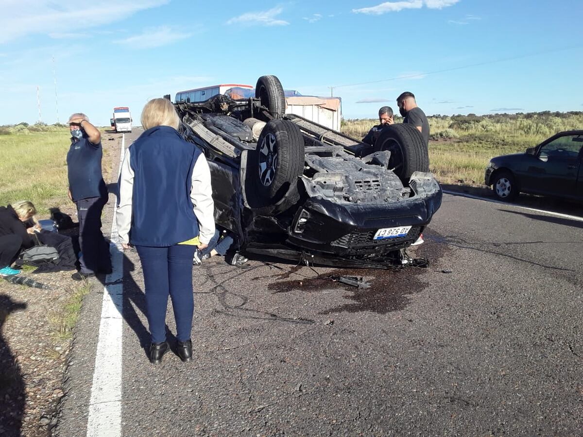 Sanrafaelino protagonizó un fuerte choque en la ruta 143