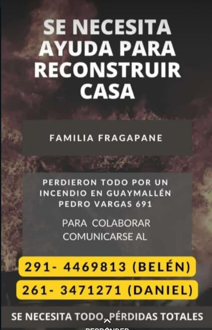 Flyer de difusión, números de contacto.