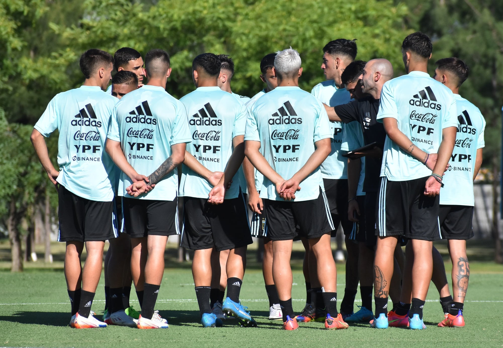 La selección argentina de cara a disputar el Sudamericano Sub-20.