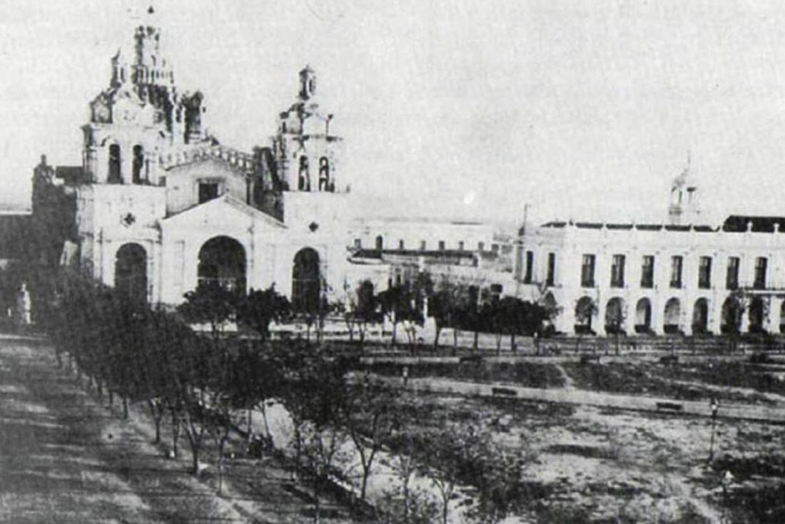 La Plaza San Martín en el año 1871.