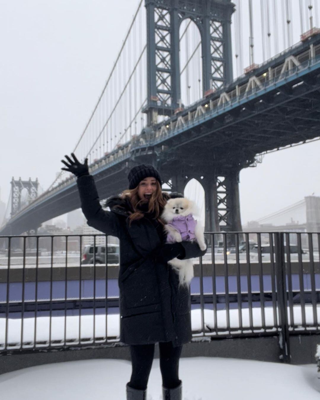 Yanet García desde el frío en Nueva York.