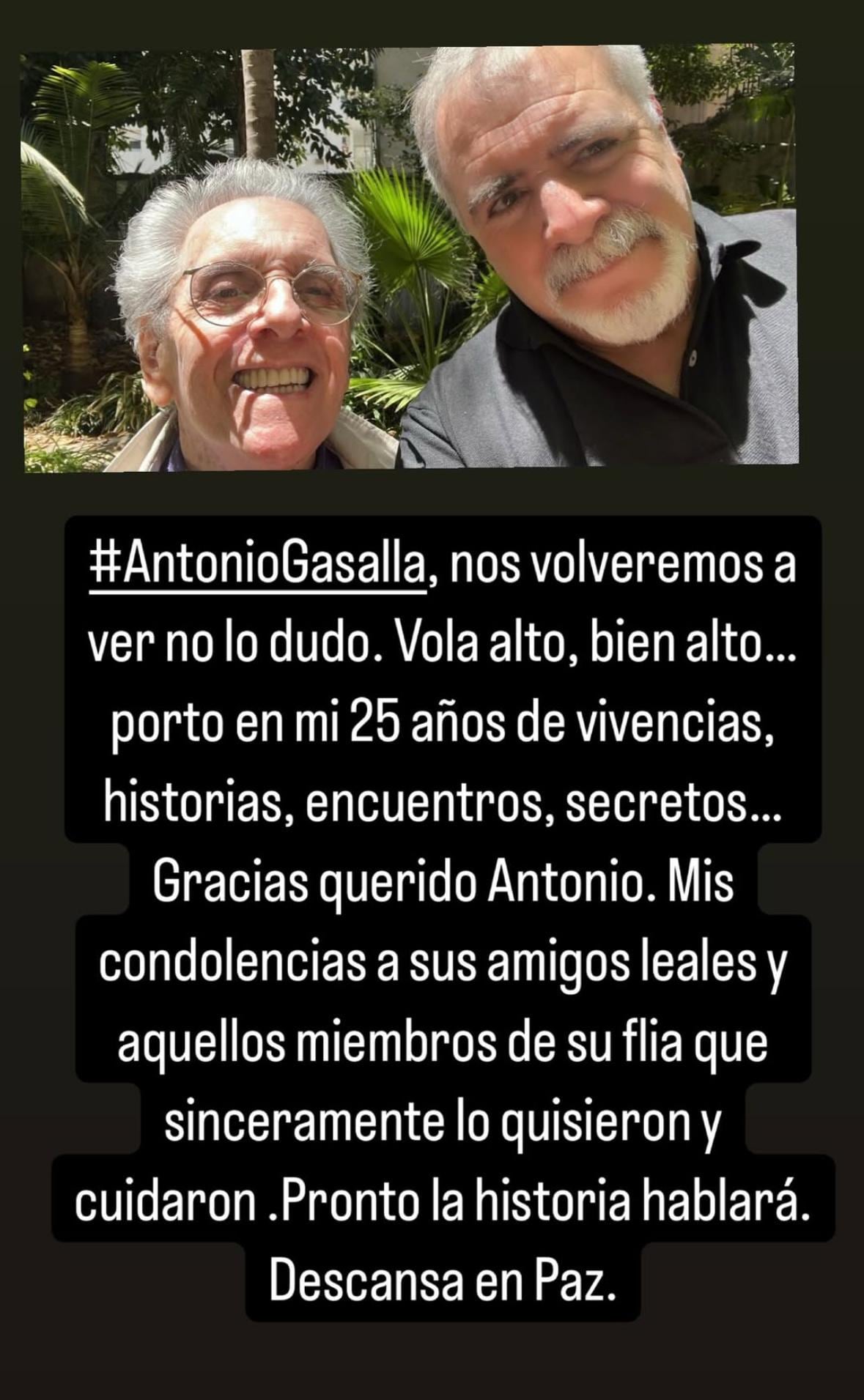 La emotiva despedida de los famosos por la muerte de Antonio Gasalla.