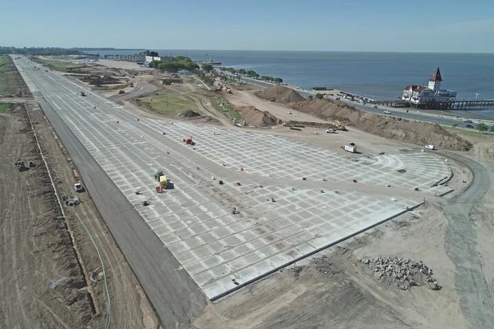 La nueva pista del Aeroparque Jorge Newbery.