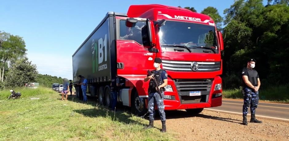 Recuperaron un camión robado en Bernardo de Irigoyen.