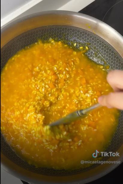 Receta para la lluvia: risotto de calabaza, fácil, rápido y con pocos ingredientes