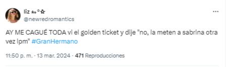 Anunciaron un nuevo golden ticket en gran hermano 2024 y estallaron las redes