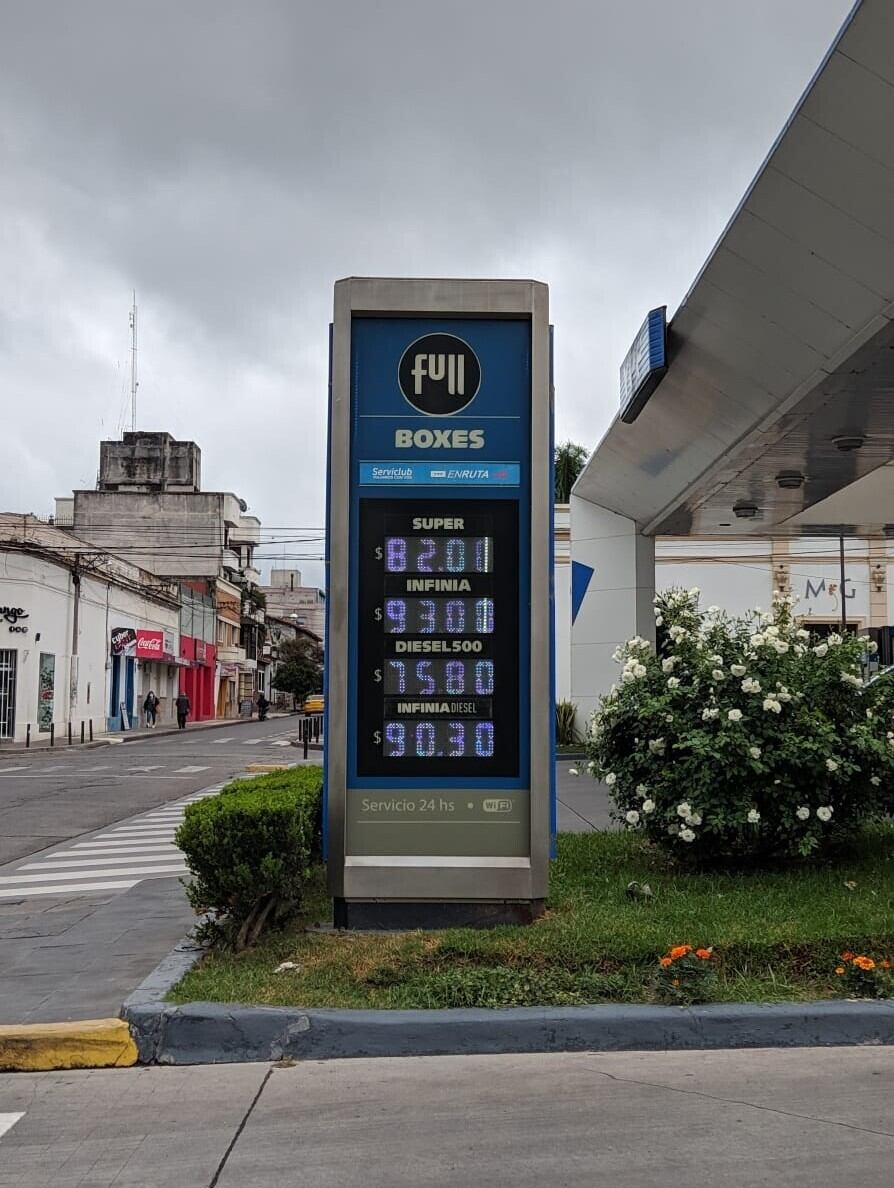 Precios de los combustibles en Jujuy (01-02-2021)