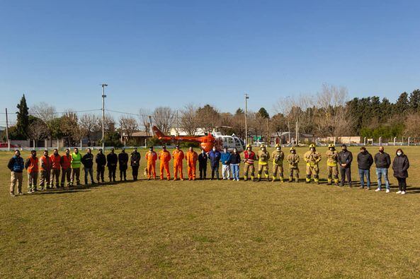 Los helicópteros UTV, son unidades de terapia intensiva en aérea de alta complejidad, y con la capacidad de aterrizar en cualquier lugar donde una emergencia médica lo requiera (Facebook Comuna de Soldini)