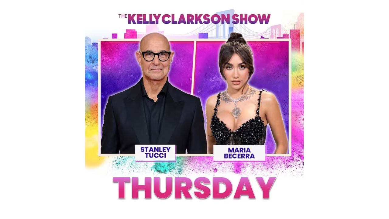 El anuncio de la participación de María Becerra en el programa "The Kelly Clarkson Show".