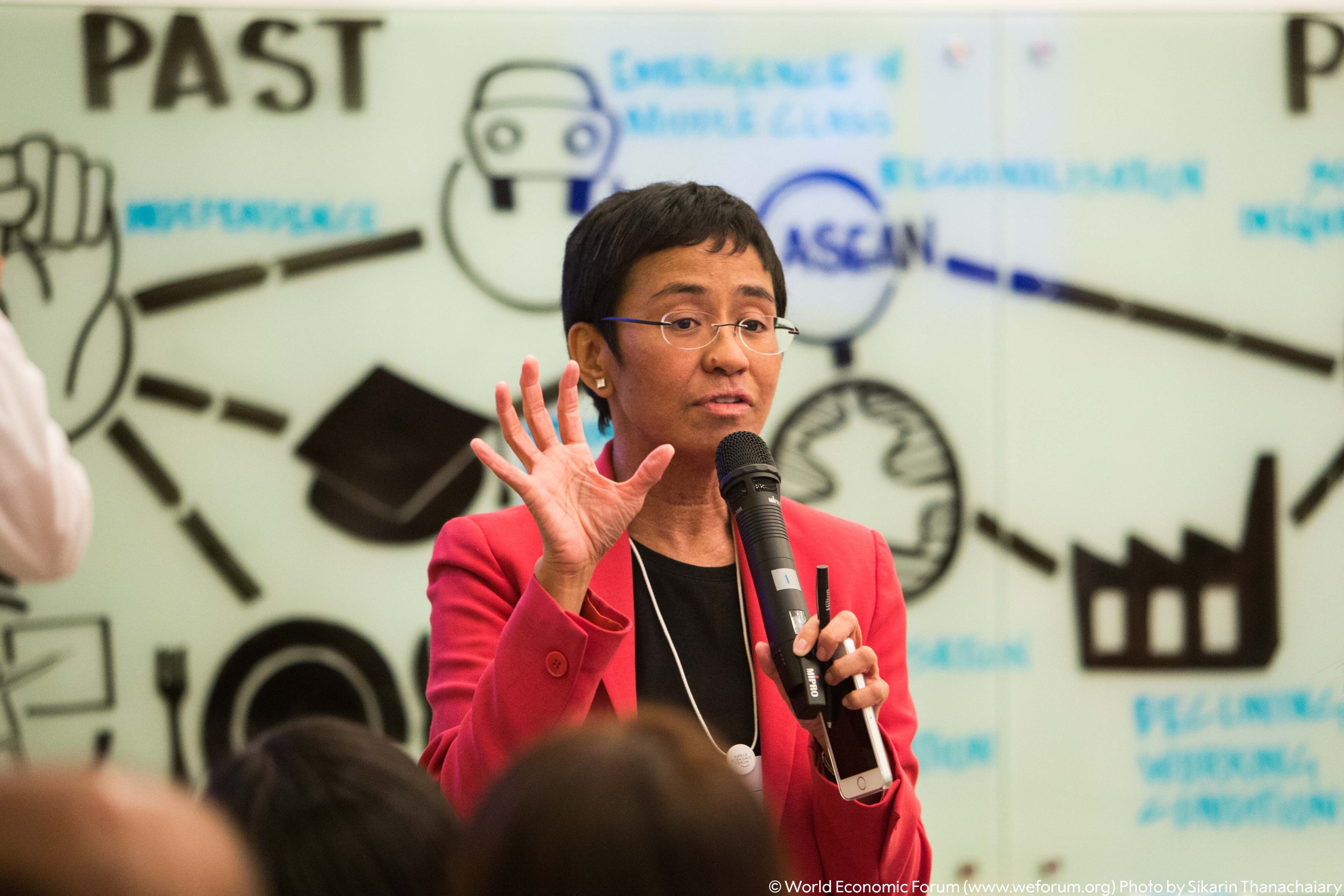 La periodista filipina, Maria Ressa.