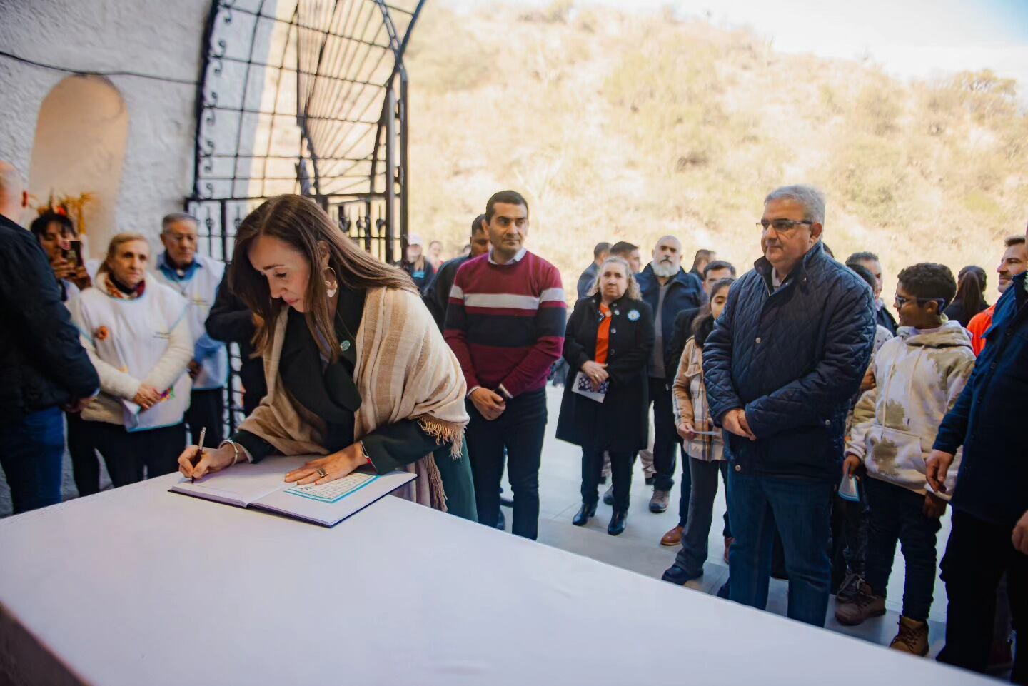 "Es una alegría visitar nuevamente esta tierra tan querida por mi familia"