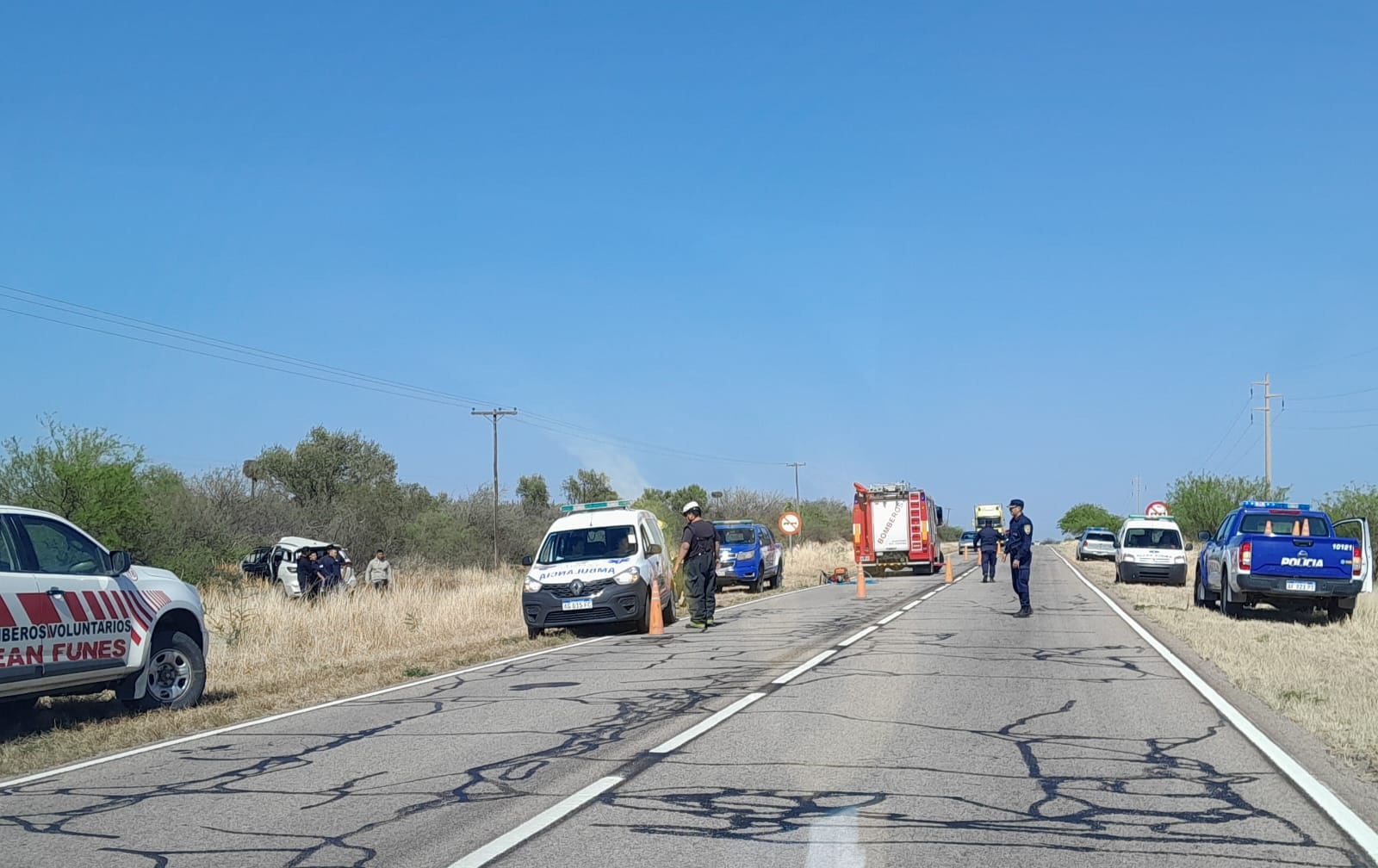 El despiste en la ruta 16. (Policía)