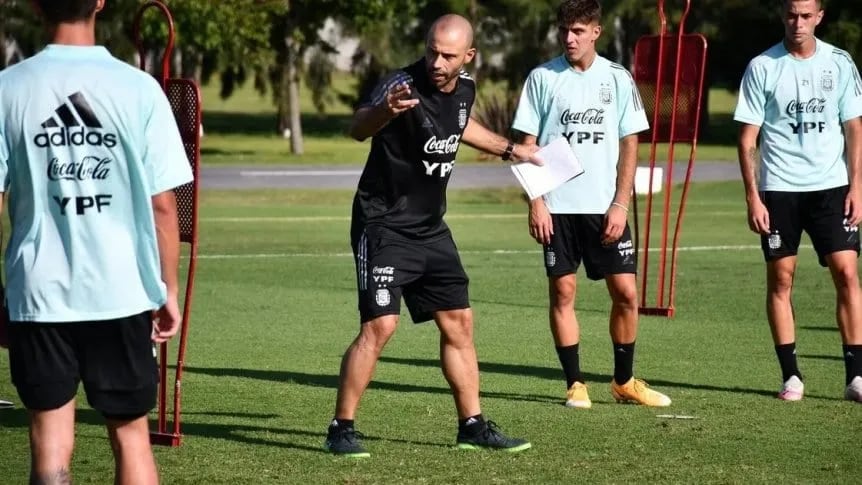 Javier Mascherano, director técnico del seleccionado argentino Sub-20.