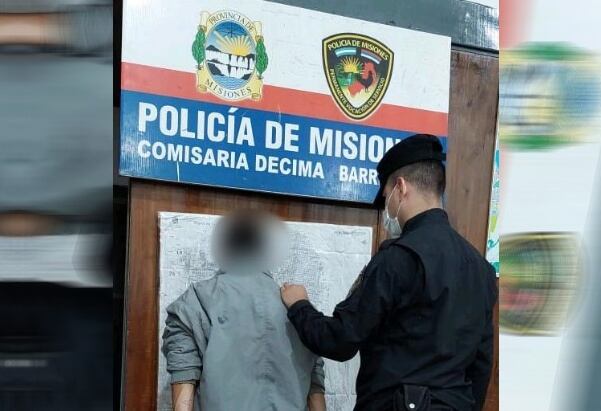 Joven terminó detenido por amenazar a un vecino con un machete. Policía de Misiones