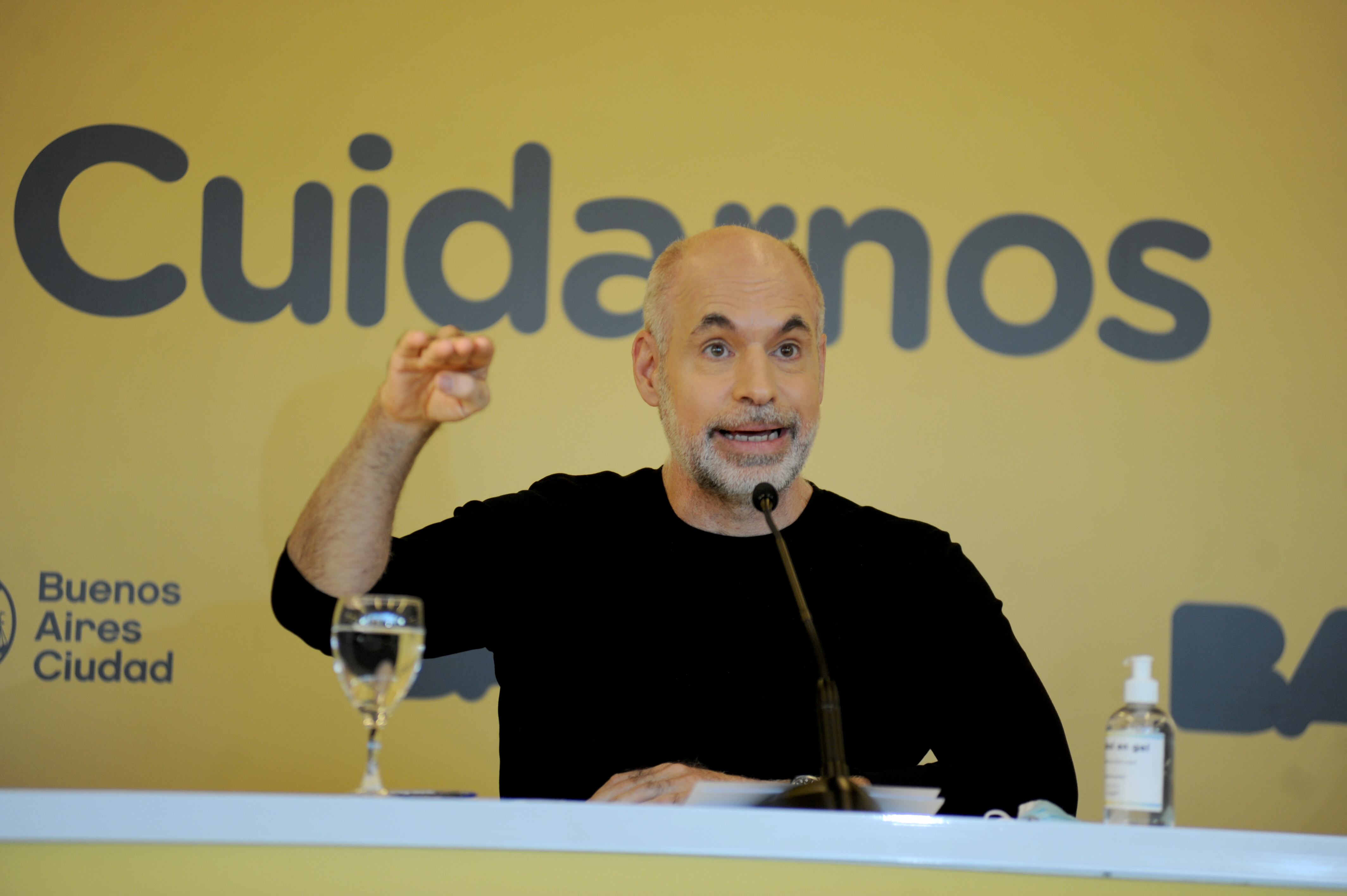 Horacio Rodriguez Larreta
Soledad Acuña
Fernan Quiros
Diego Santilli
Conferencia de prensa del gobierno de la ciudad. Foto Federico Lopez Claro