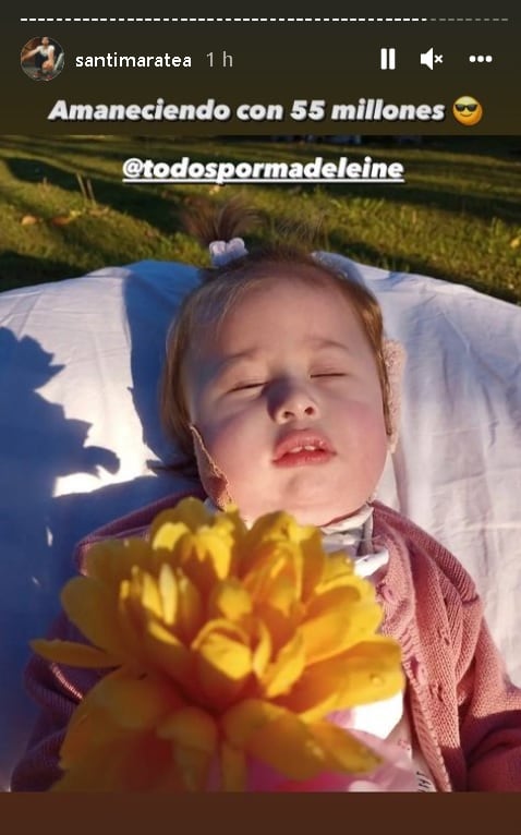 Madeleine tiene un año y siete meses y fue diagnosticada con atrofia muscular espinal tipo 1 a los 45 días de vida.