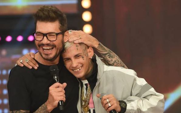 L-Gante con Marcelo Tinelli.