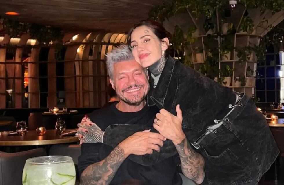 Cande Tinelli junto a Marcelo Tinelli.