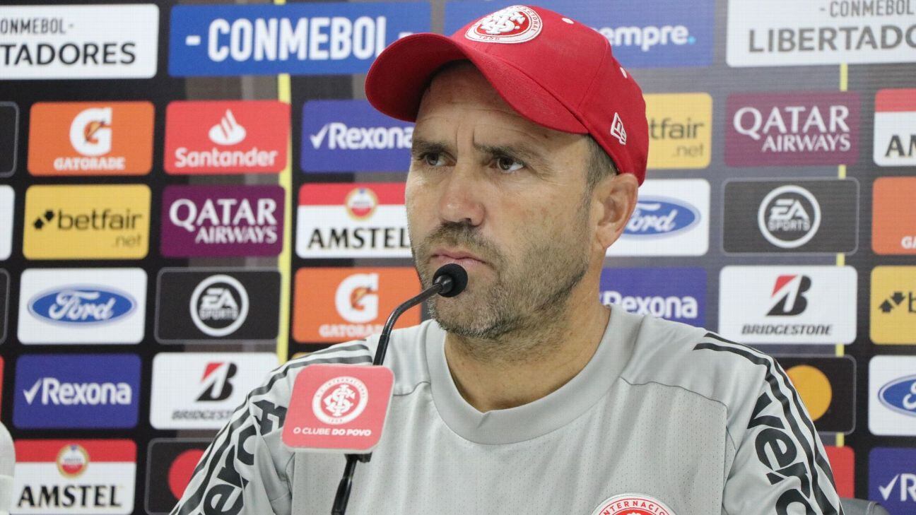 Eduardo Coudet, DT del Inter. (Captura).