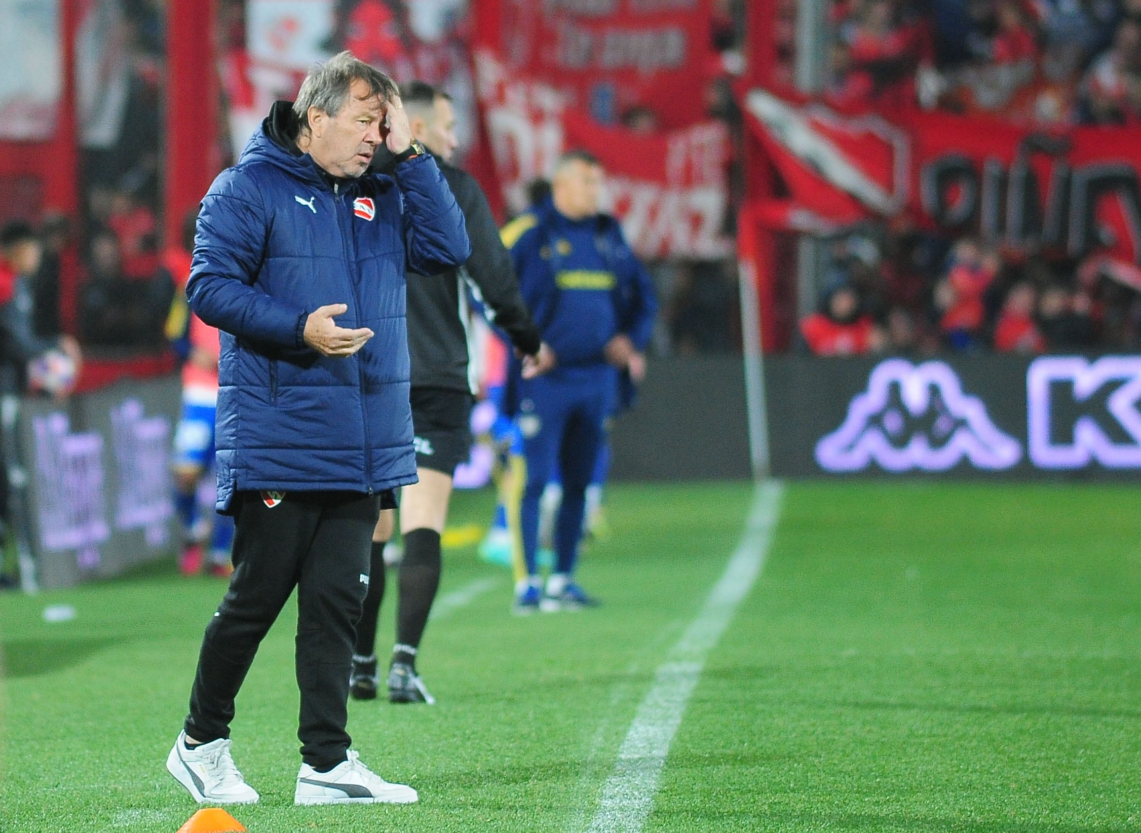 Zielinski y un mal momento en Independiente. (Fotobaires).