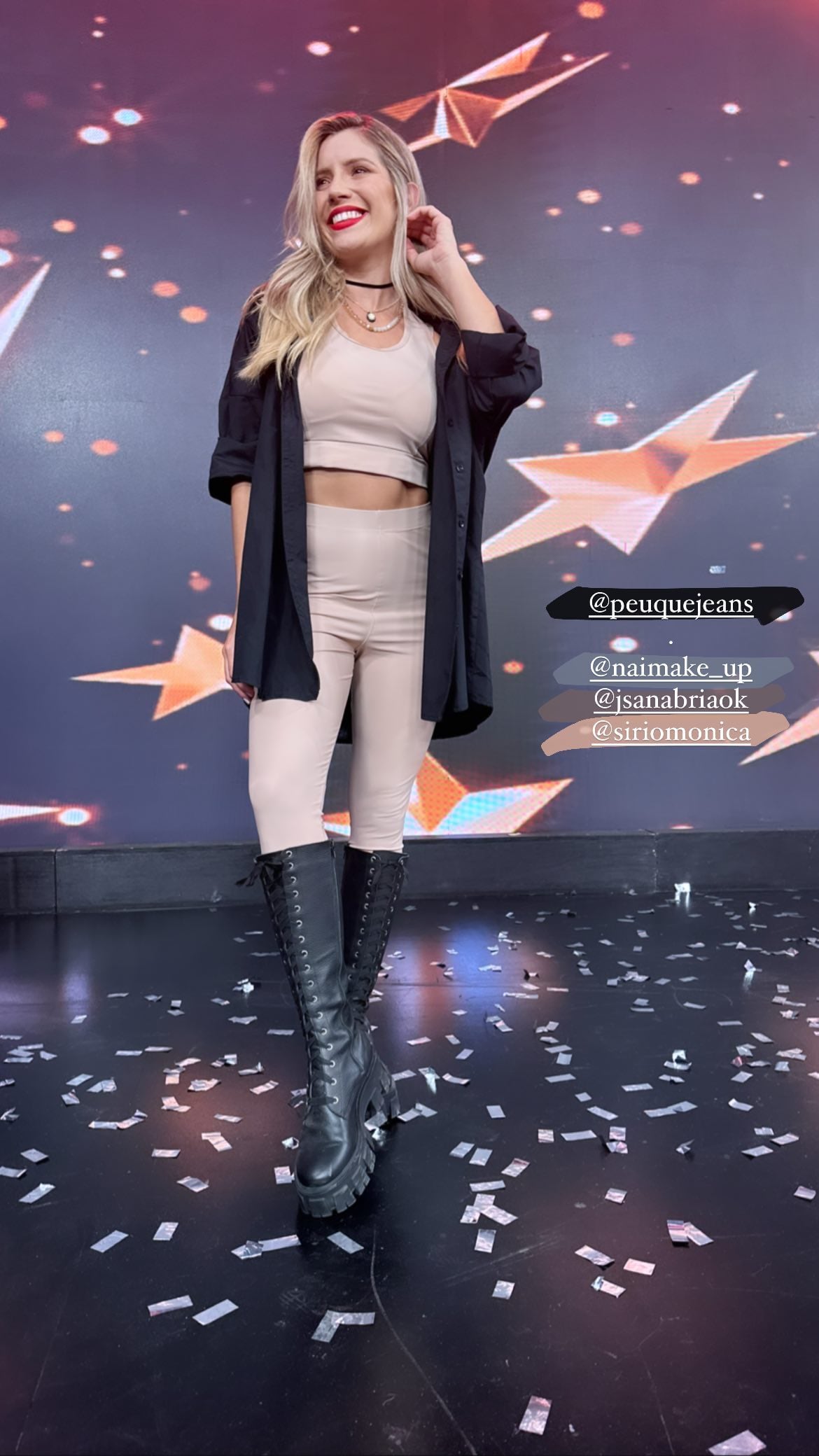 Laurita también opta por lucir outfits deportivos en la TV / Foto: HolaSoyLaurita (IG)