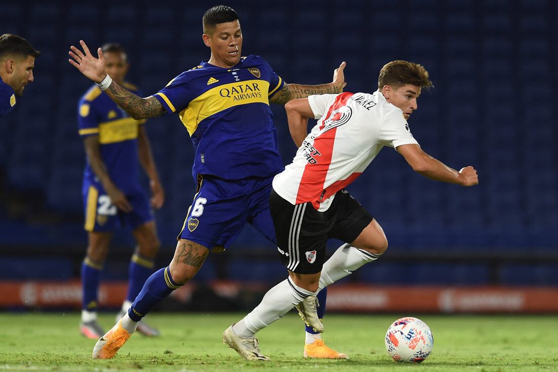 El último disputado en el Monumental fue victoria para River por 2 a 0 con dos goles de Julián Álvarez. 