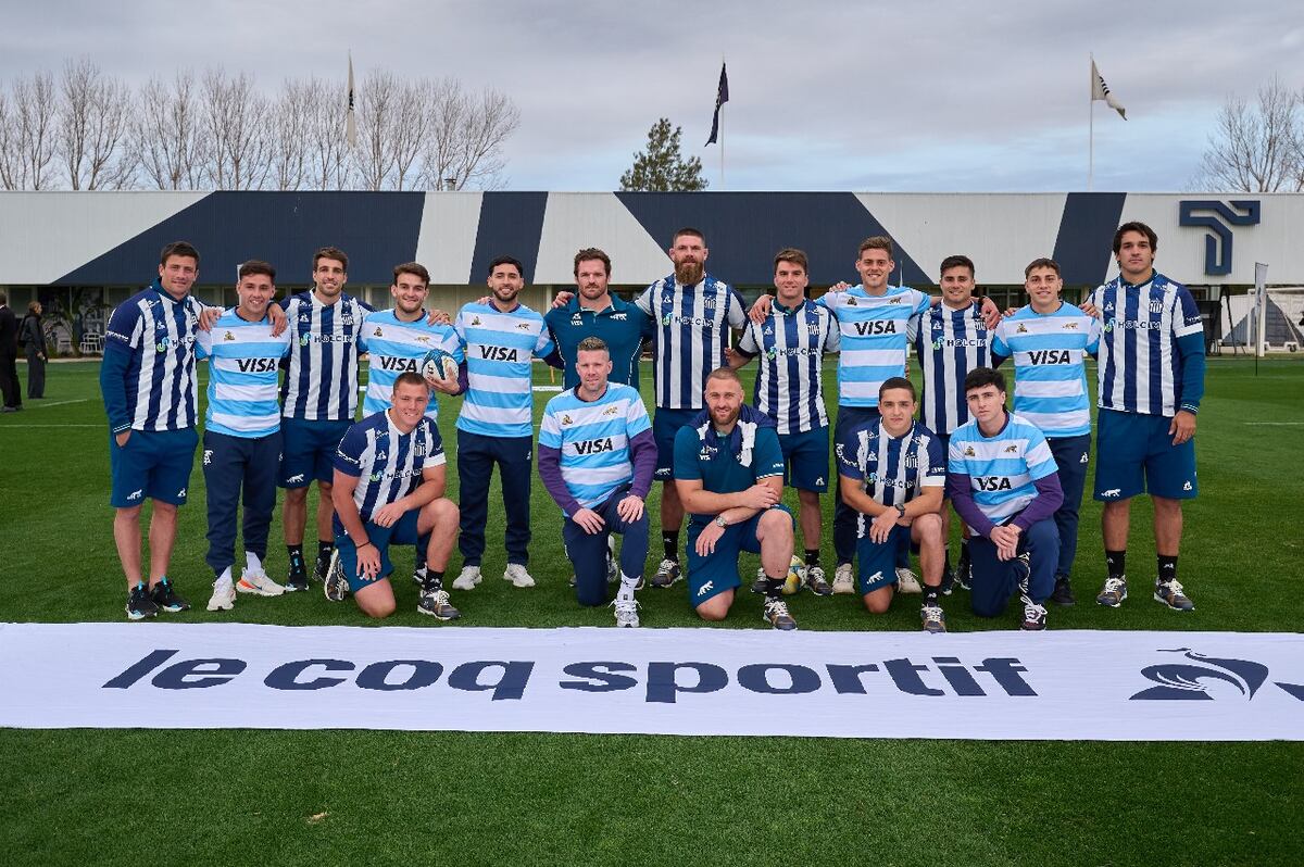 Talleres y Los Pumas, unidos en el predio: los jugadores de la T que que posaron como rugbiers