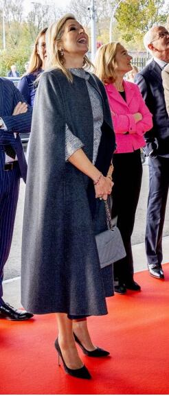 Elegante y con mucho glamour: el sofisticado look que eligió Máxima Zorreguieta