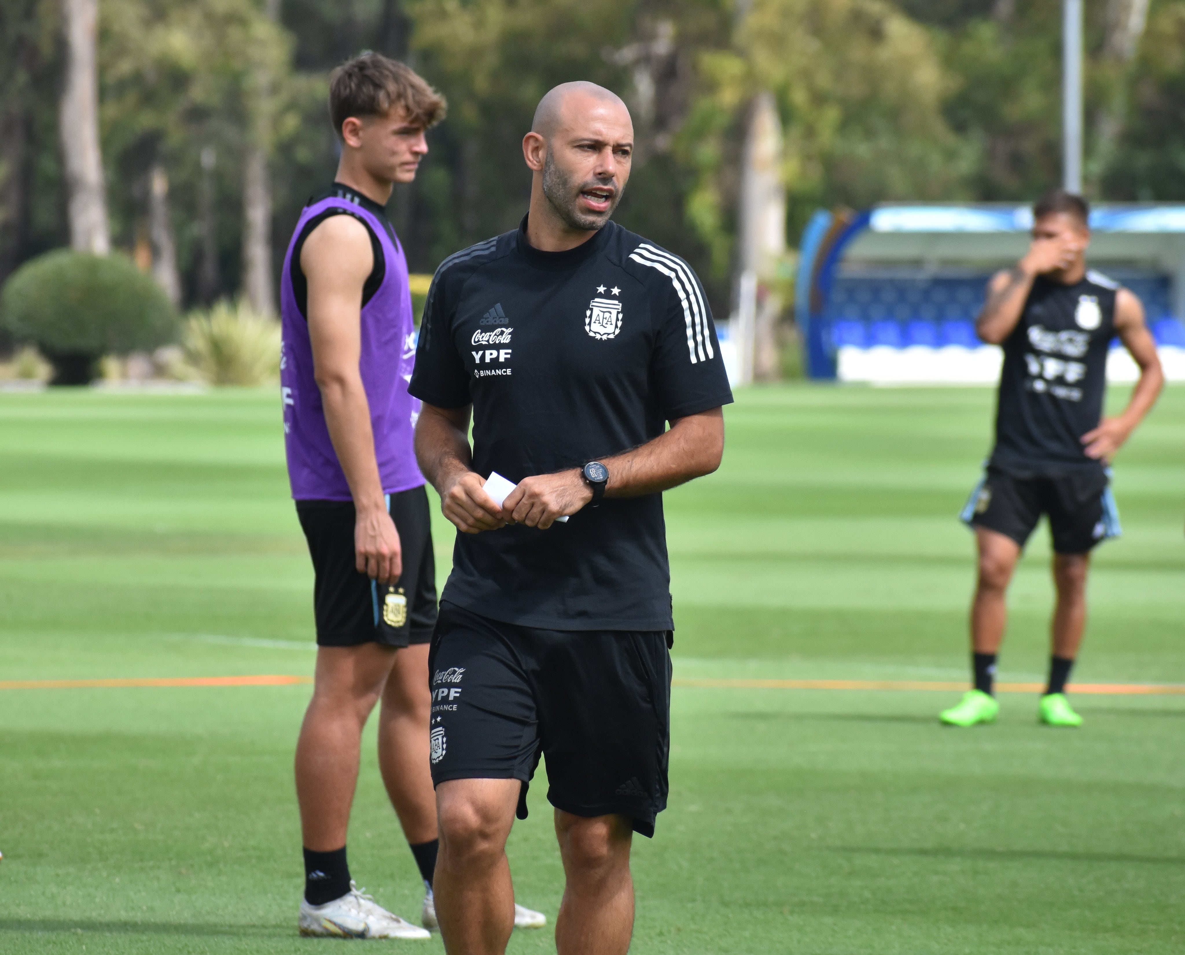 El entrenador Javier Mascherano.