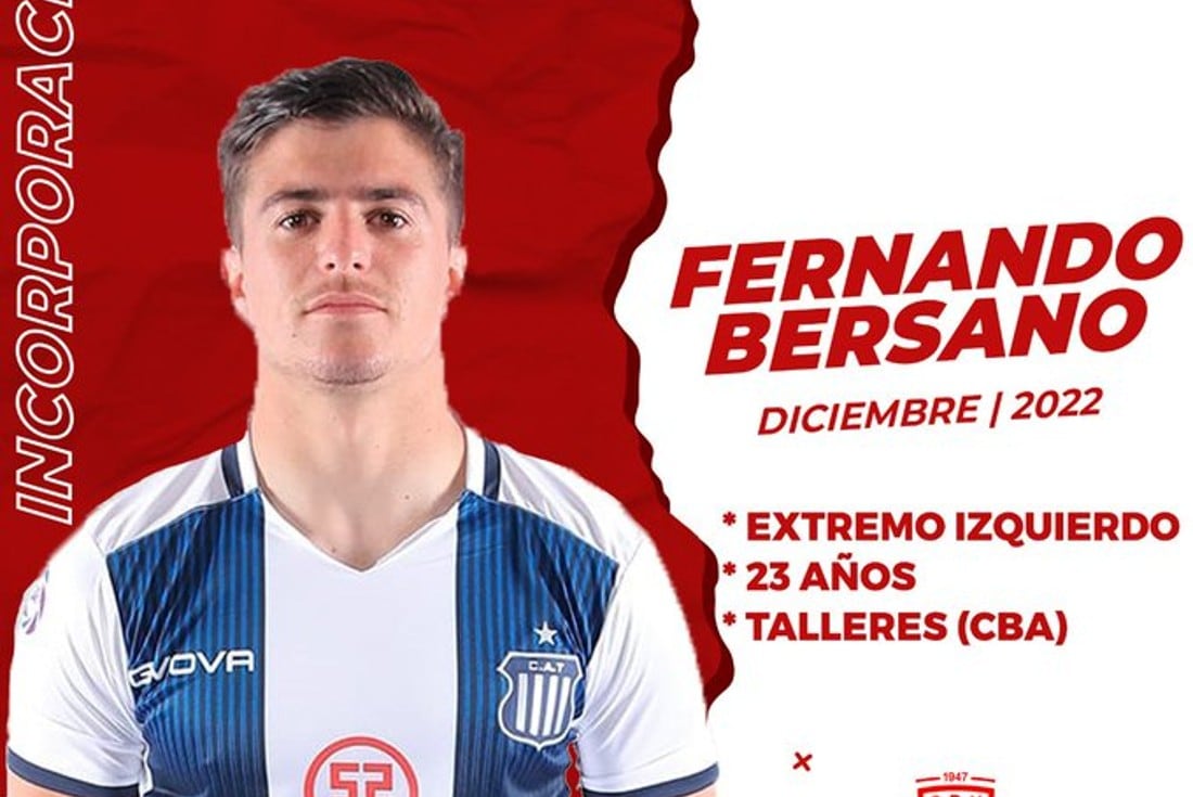 Fernando Bersano refuerzo de Deportivo Morón (Foto: Prensa Deportivo Morón)