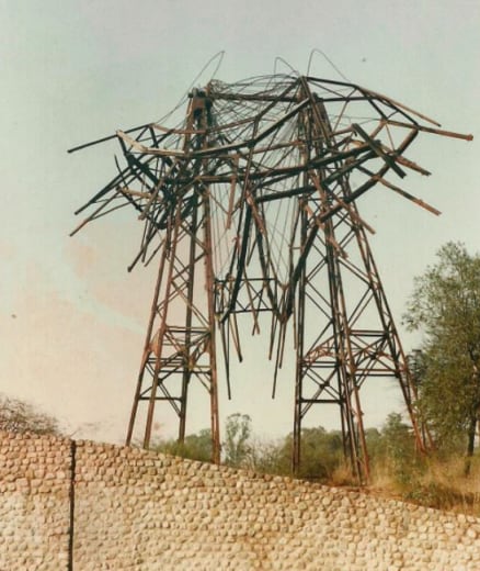 La "Rueda Eiffel" en sus comienzos.