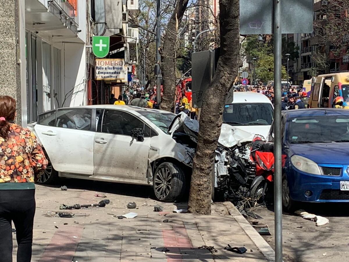 Desastre vial en el Centro de Córdoba: liberaron al conductor por una fianza millonaria