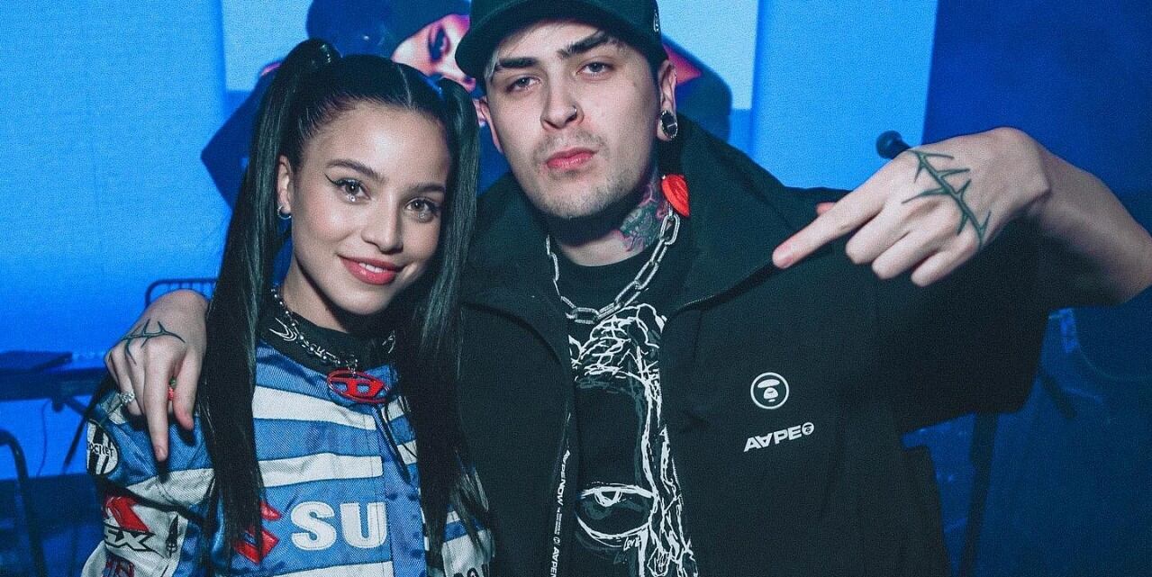 LIT Killah junto a Emilia Mernes en la fiesta estreno de su álbum en 2022